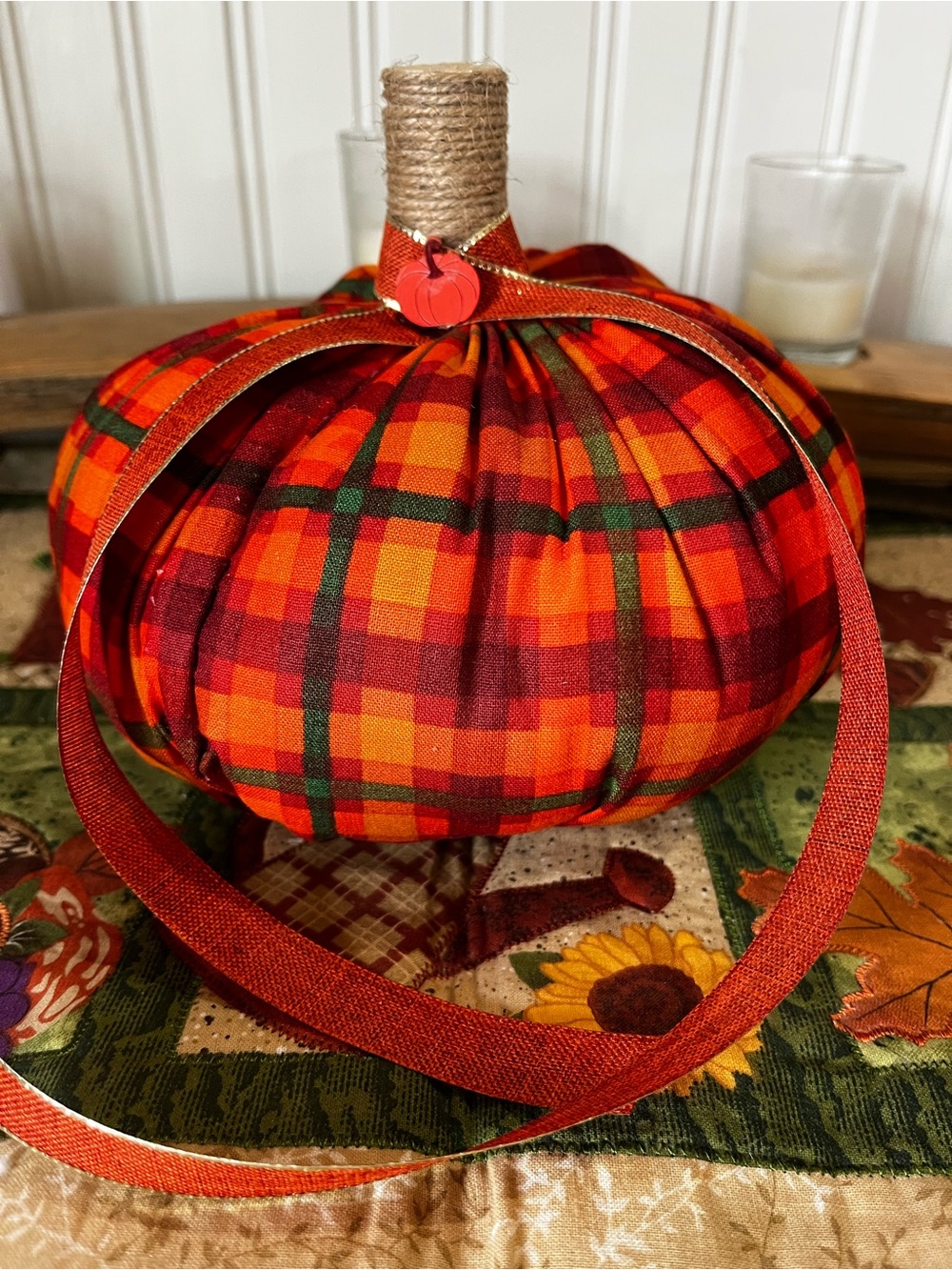 Hand made Fall Pumpkin Decor - Picture 2 of 7